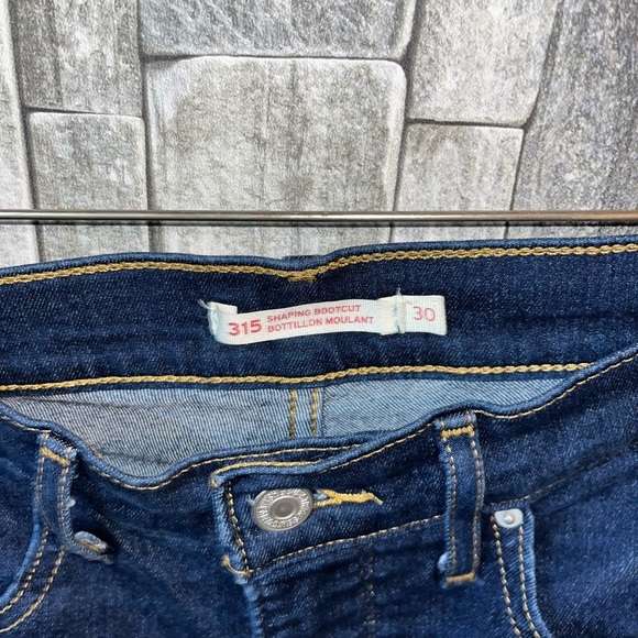 Women's Levi 315 Shaping Bootcut Dark Blue Jeans. - Picture 2 of 4